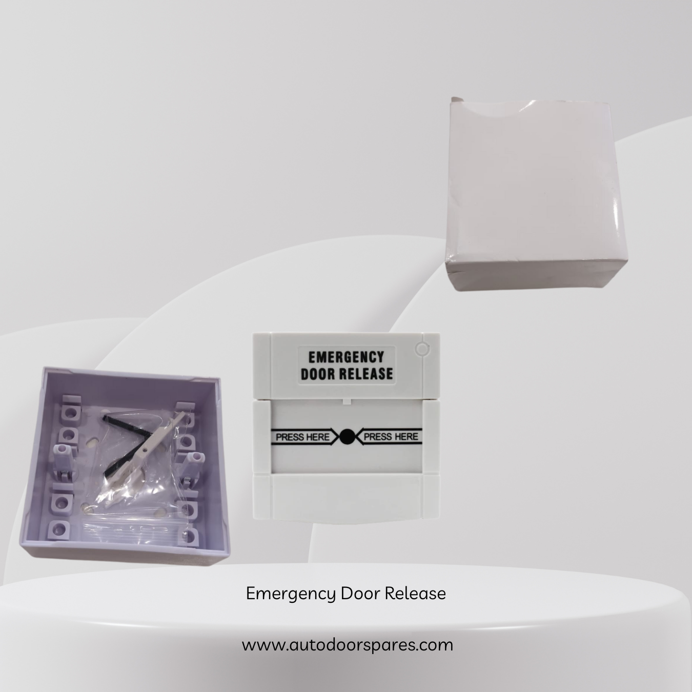 Door Emergency Exit Fire Alarm Button, Security Switch Break Glass Alarm Button for Home Business Security Fire Panic Box