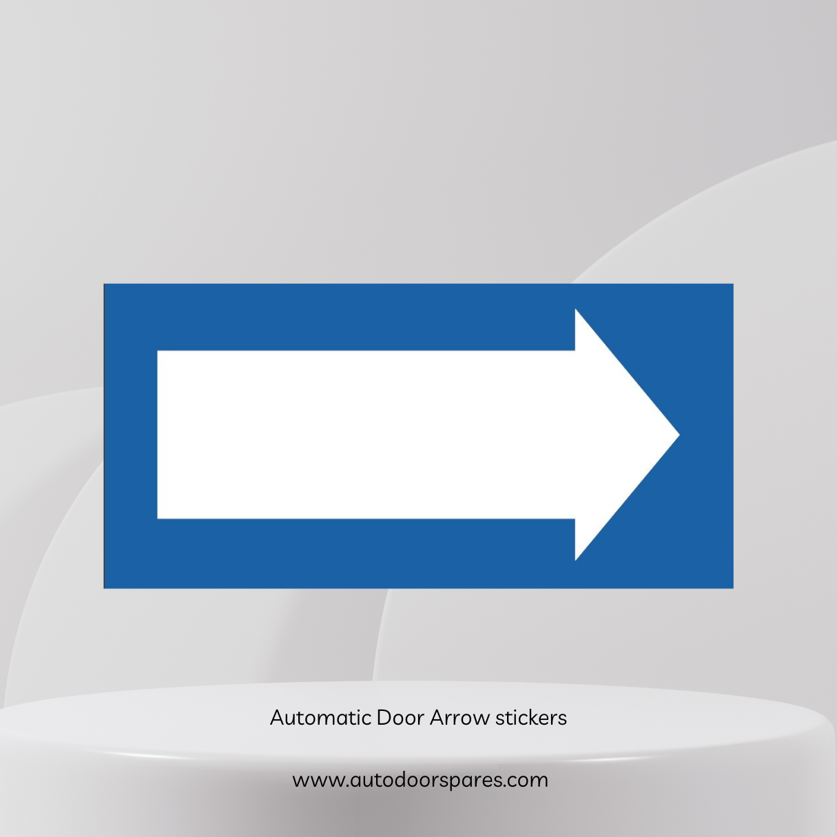 Australian standard (As5007) approved automatic door arrow sticker