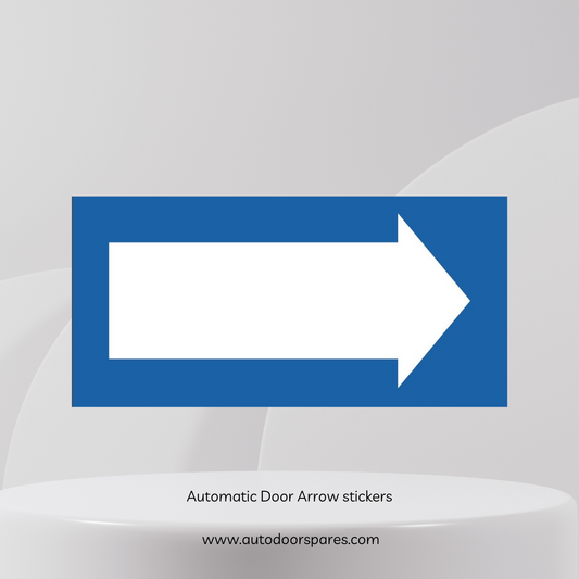 Australian standard (As5007) approved automatic door arrow sticker